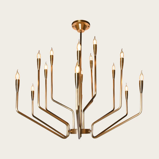 Antique brass chandelier